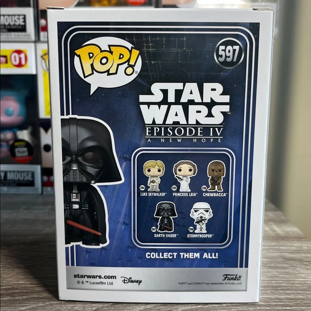 Funko Pop Star Wars Darth Vader Black and Red Figure - Picture 4 of 4